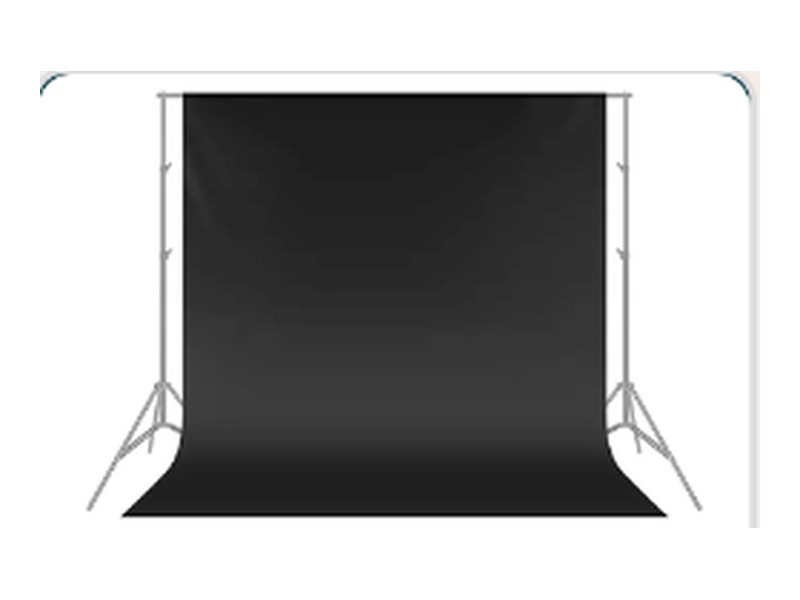 Fotobox-Hintergrund Studio Schwarz