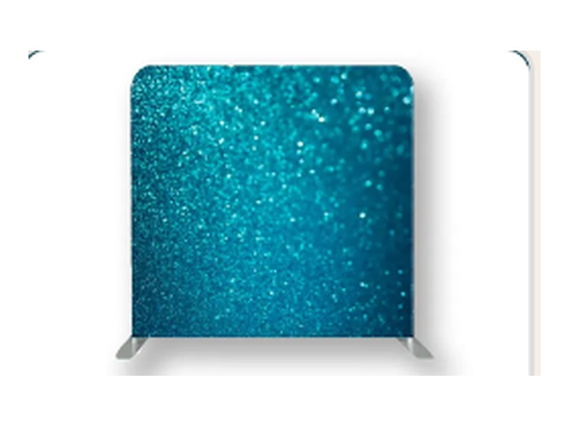Fotobox-Hintergrund Türkis Glitzer