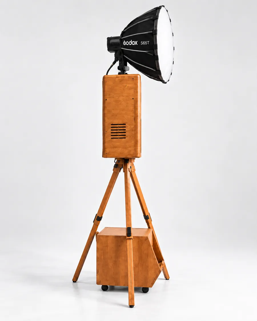 Profi Fotobox – Seitenansicht