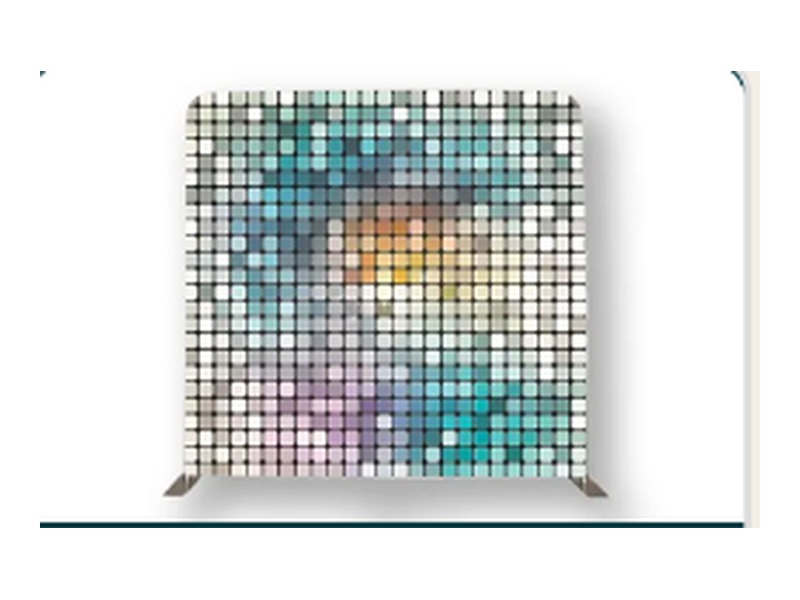 Fotobox-Hintergrund Disco Mosaik